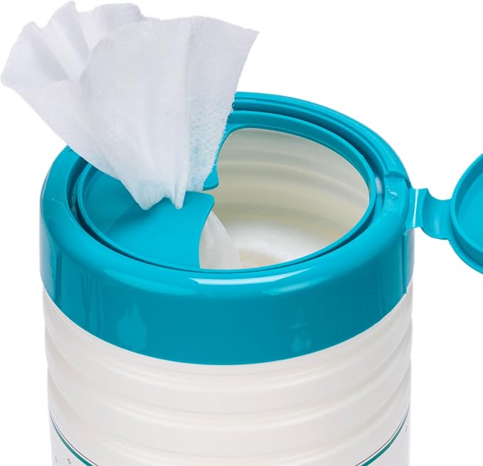 Juniper CLEAN 6 Pack Surface Cleaning Wipes Bleach Free, All-Purpose Cleaner for Bathroom, Kitchen, Office, 450 Count Canister, 7.5" x 7" Sheet, Fresh Scent, Lint Free & Durable