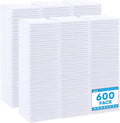 HOMEXCEL White Microfiber Cleaning Cloth 600 Pack, Microfiber Towel for Cars, Lint Free, Scratch-Free, Highly Absorbent, and Cleaning Rags for House, Window and Glass, Cars, TV Screen 11.5 X11.5 inch