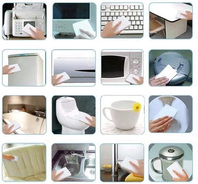 Magic Cleaning Sponges Eraser, Household Sponge Eraser Cleaner Foam Cleaning for Kitchen, Furniture, Car (400 Pack)