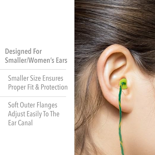 Howard Leight by Honeywell Fusion Corded Reusable Small Earplugs, 100-Pairs (FUS30S-HP)