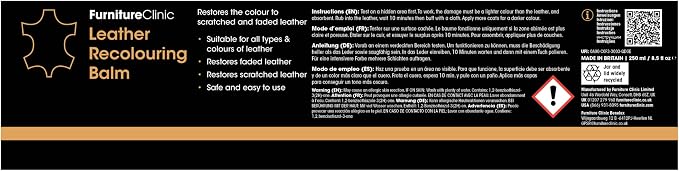 Furniture Clinic Leather Complete Restoration Kit | with Leather Recoloring Balm, Cleaner, 2-in-1 Protection Cream & Conditioner, Sponge, and Cloth | Repair Kit for Furniture (Pine Green)