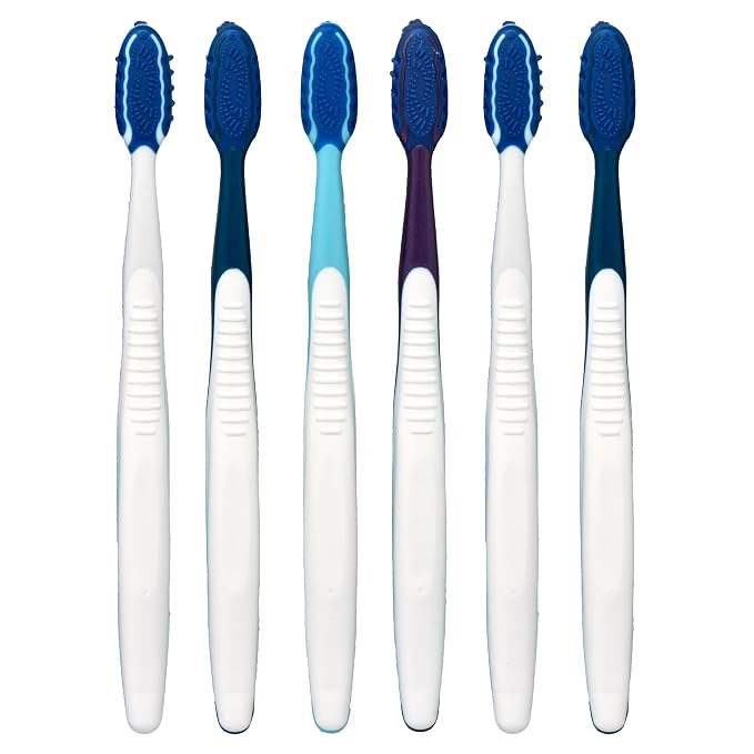 Oral-B Pro Clean Cross Action Toothbrushes, Deep Plaque Removal, 6 Count (Pack of 2)