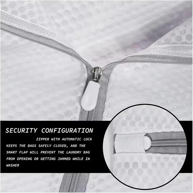 1-10PCS Mesh Laundry Bags For Delicates Protective Bag Durable Net Fabric Wash Bag Dirty Clothes Storage Travel Organization Bag(10pcs d)