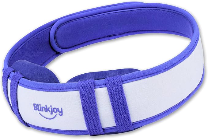 Blinkjoy Moist Heated Eye Mask for Dry Eyes – Microwavable Warm Compress with No-Pressure Eye Wells & Adjustable Strap – Reusable, for Blepharitis & Stye Relief