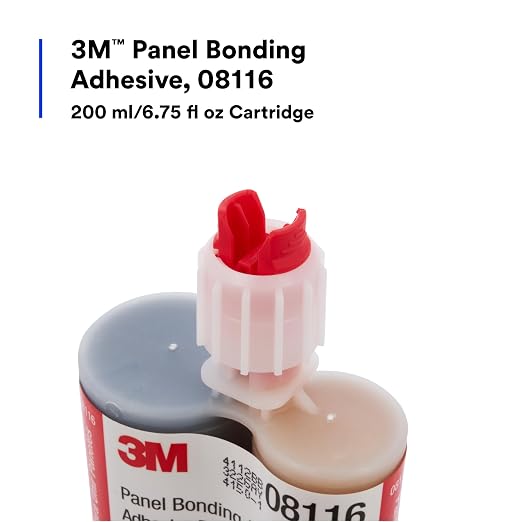 3M Panel Bonding Adhesive, 08116, 200 ml/6.75 fl oz Cartridge, Black