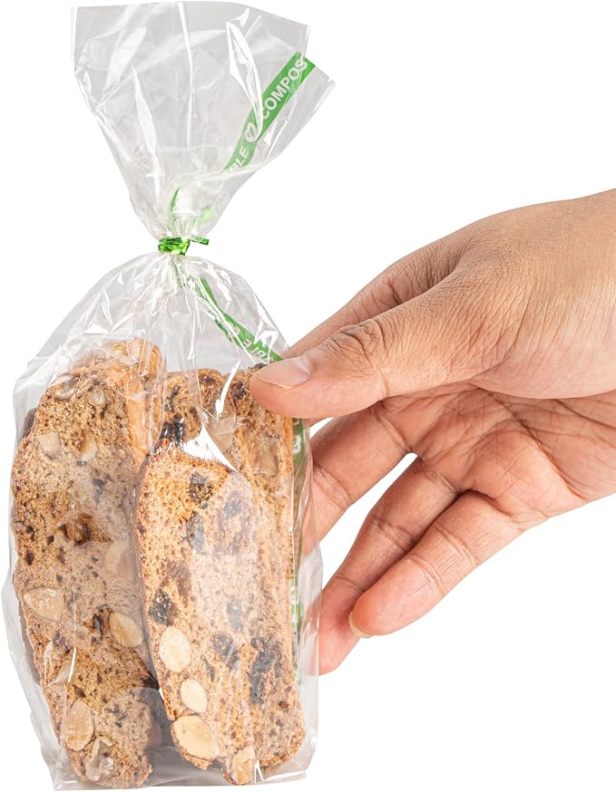 Restaurantware Plastic Gusset Bags 100 Count 2 1/2" x 2" x 9 3/4" Wicker Dispensing Bottom Gusset Clear Plastic Bags Heat Sealable For Sourdough Bread Cookies Pastries For Home Bakers And Bakeries