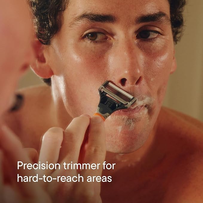 Harry's Original Shaving Kit for Men - 6 Razor Blade Refills, Foaming Shave Gel, and Travel Blade Covers - TSA Approved Travel Essentials - German Engineered