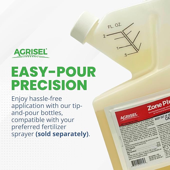 Agrisel Zone Plus Insect & Pest Control, Broad Spectrum, for Indoor & Outdoor, Effective Against 100 Pests, Eco-Friendly, 16 Ounce