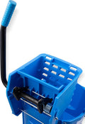 SPARTA Commercial Mop Bucket With Side Press Wringer, Floor Cleaning Essentials for Commercial and Home Use 26 Quart Capacity, 1 Count, Blue