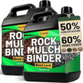 Teexpert Mulch Binder for Landscaping - 256OZ Rock Glue, Pea Gravel Binder Concentrate, Heavy Duty Outdoor Stone Adhesive for Slope Between Paver Flower Bed, Fast Dry Mulch Anchor Safe for Plants Pets