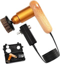 75W Power Electric Shoe Polisher, Adjustable 6 Speed Electric Polisher, Perfect for Leather Shoes and Sneakers, 3 Brush Heads,Time-Saving Solution for Shoe Cleaning (1) (Extra Large)