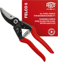 Felco F5 Pruning Shears – 8.9" All Steel Large Swiss-Made Garden Clippers| Hand Pruners for Garden & Landscape | Garden Tool Cutter with Precision Bypass Blade, Forged Aluminum Body, Replaceable Parts