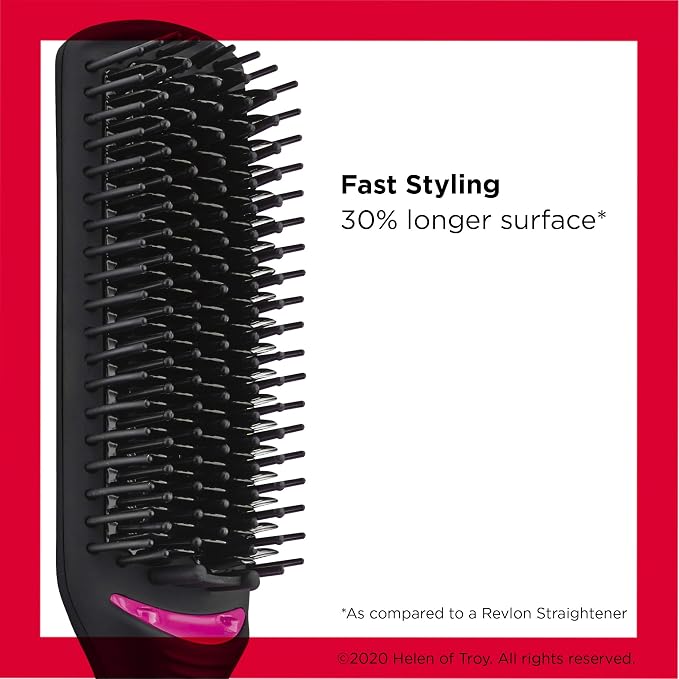 Revlon Hair Straightening and Styling Brush | Great for Second Day Styling (4-1/2 in)