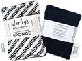 Marley's Monsters Washable Sponge – Reusable Eco-Friendly Scrubber – Dual-Sided for Gentle Cleaning or Heavy Duty Scrubbing – 4" x 5.5" Handmade in USA(Surprise Prints/Black Back)