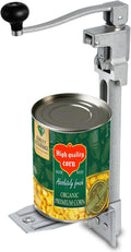 Commercial Can Opener Heavy Duty, 20" Stainless Steel Table Mounted Opener for #10 Cans up to 11" Tall, Professional Industrial Kitchen Tool with Cast Steel Base and Stainless Blade