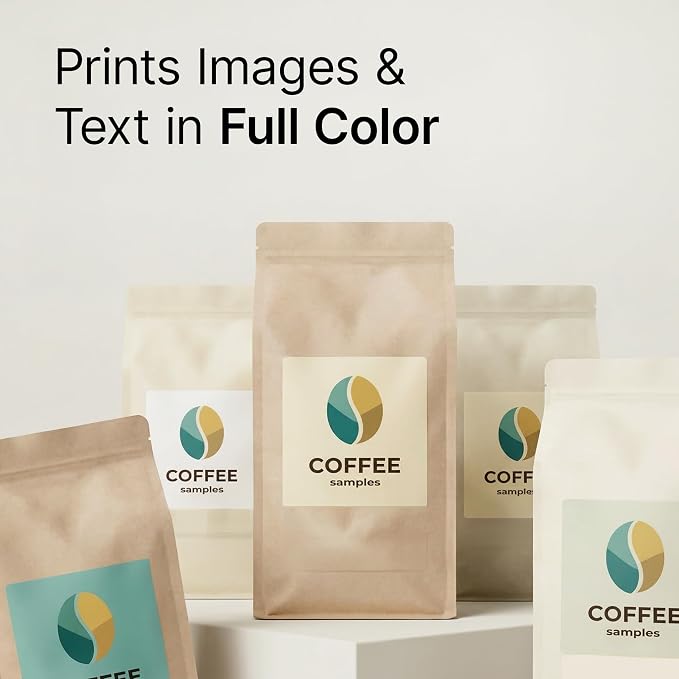 2" X 2" Matte White Printable Labels (250 Sheets, 5000 Stickers) Custom Labels, Logo Stickers, QR Codes for Laser & Inkjet Printers - Spartan Industrial Template S002