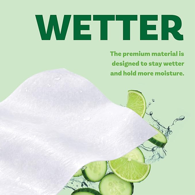 Extra Large Body Wipes for Adults Bathing No Rinse - 120 Ultra Thick Disposable Shower Wipes for Men, Women & Elderly - Great for Gym, Camping, Post Surgery - Cucumber Lime