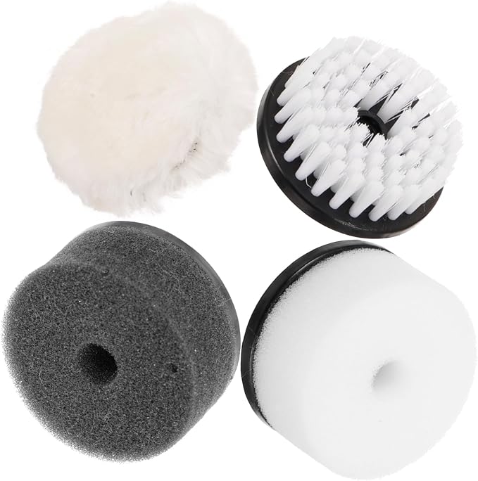 Homoyoyo 4pcs Electric Shoe Polisher Replacement Brush Brush for Shoes Leather Cleaning