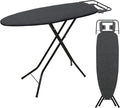 ZOES HOMEWARE 2026 Enhanced Ironing Board, Folding Iron Board with Retractable Iron Rest& Hook, 7-Level Height Adjustable Ironing Table with Thermo-Reflective Surface &10mm Thicken Pad, 43"x14"x36"