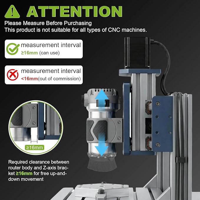 65mm & 69mm CNC Router Dust Shoe | Dual Brush Lengths with Magnetic Split Design | Works with Most Spindle Motors and Compact Routers