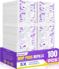 100 Pcs Power Mop Pads for Swiffer PowerMop 500+ Strips Multi-Surface Refill Pad Disposable Spray Mopping Pads Head Refills for Floor Cleaning (Quick-Absorb, No Residue & Disposable)