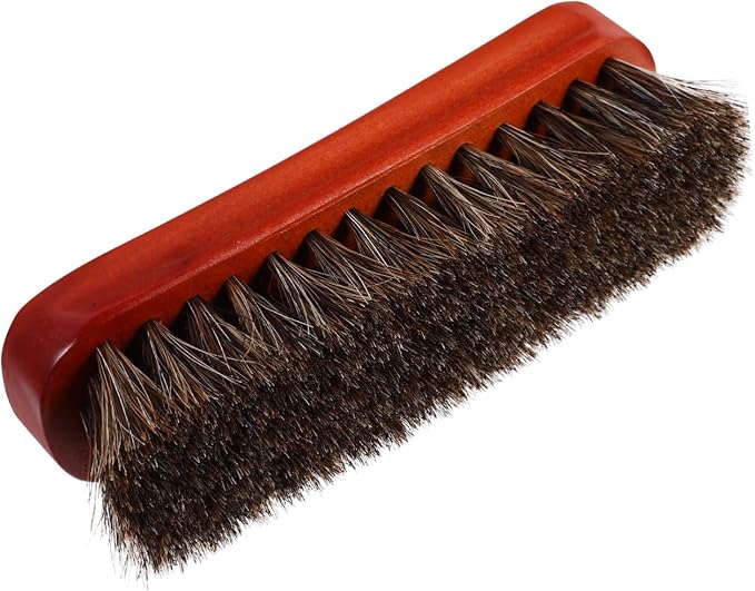 3pcs Portable Wooden Shoe Cleaning Brush Horse Hair Bristles for Polishing Boots and Shoes Ergonomic Design for Home Use and