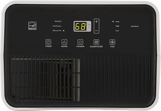 Hisense 35 Pint 3,000 sq. ft. Portable Dehumidifier, 3-Speed, Easy-carry handle - HD3524 (Renewed)