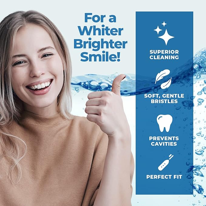 Pop Sonic Replacement Toothbrush Heads (Pack of 2) - Toothbrush Head w/Super Soft Dupont Tynex Nylon Bristles (Pro 2.0 Sonic)