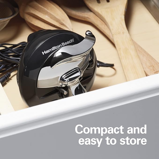 Hamilton Beach Walk 'n Cut Hands-Free Cordless Electric Can Opener | Automatic & Hand-Free | Rechargeable | Opens Any Size Can |Easy Clean Removable Blade | Black | 76501G