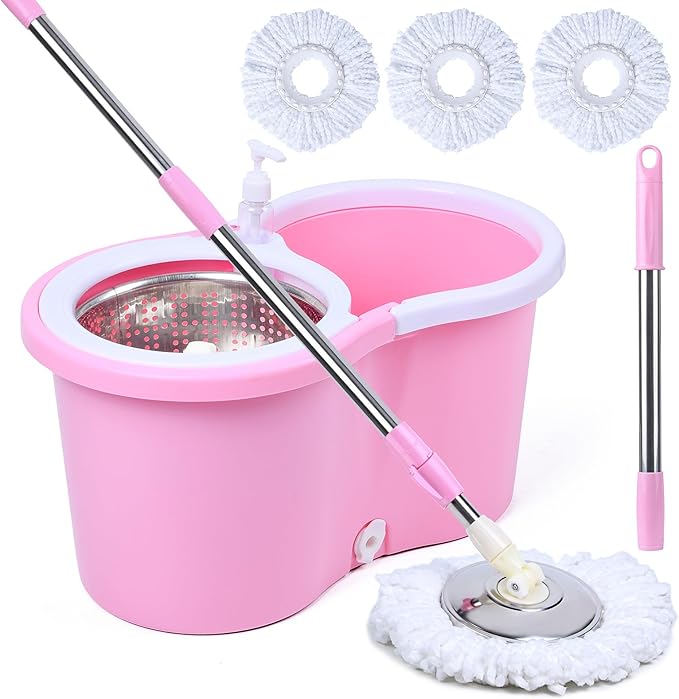 Mop and Bucket Set(Pink) | Cute Pink