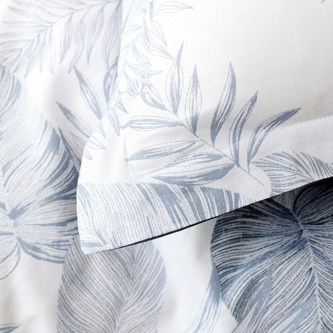 OAITE Duvet Cover Set,100% Cotton Comforter Cover with Floral Pattern Duvet Cover Set,Soft Bedding Set Includes with 3 Piece (2 Pillow Shams,1 Duvet Cover)