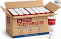 YACHT & SMITH 50 Pack Bulk Toothpaste Tubes, 2 oz Fluoride Mint Toothpaste, Wholesale Travel Size Oral Care Supplies
