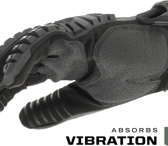 Mechanix Wear: M-Pact Covert Tactical Gloves with Secure Fit, Touchscreen Capable Safety Gloves for Men, Work Gloves with Impact Protection and Vibration Absorption (Black, Medium)