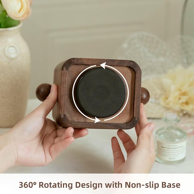 Solid Wood Makeup Brush Holder,Wood Remote Control Holder