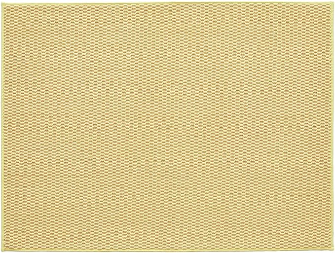 TYUU Large Bathroom Rugs Non Slip Washable Bath Rugs Super Absorbent Bathroom Rug Thin Quick Dry Low Pile Bath Mats, Yellow 36"x48"