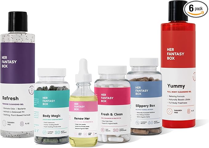Her Fantasy Box | The Balance Bundle: Complete Feminine Hygiene Self-Care Products for Freshness & Comfort