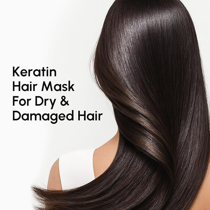 MAREE Deep Conditioning Hair Mask for Damaged Hair Treatment 2 Pack – Keratin Hair Care for Hydrating Growth Repair Moisturizing – Dry Curly Color Refreshing – 10 Fl Oz, White