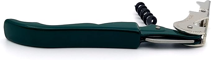 Pulltap's Genuine Classic 500 Waiter's Corkscrew – Double-Hinged Wine Key with Hinged Foil Cutter – Patented Design – Made in Spain – Dark Green (Verde Oscuro)