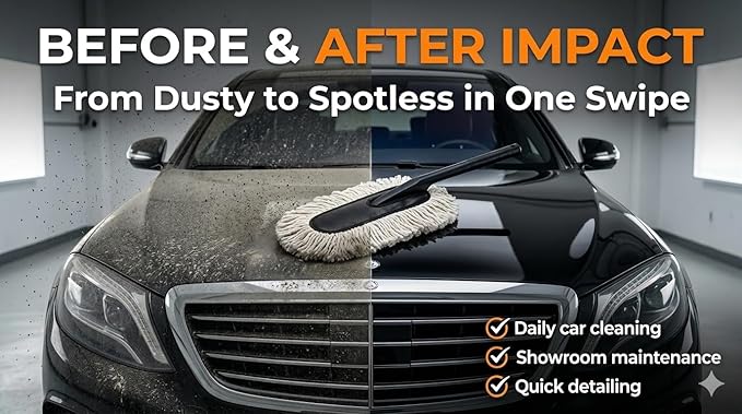The Jopasu Car Duster – 100% Wax-Treated for Instant Dust Removal | No Scratches, No Hassle, Just a Clean Car