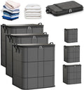 180L Portable Moving Storage Bags, XXL Foldable Storage Bag with Reinforced Handles, Zippered Organizer for Quilts, Bedding & Sweaters,Large Capacity Fabric Bag for Closet & Moving Day，3PCS XLarge