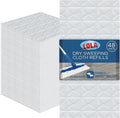 LOLA Dry Sweeping Cloth Refill Pads, 48 Pack, Unscented, Compatible with Swiffer Floor Mop, Comparable to Swiffer Refills, 11" x 8.13"