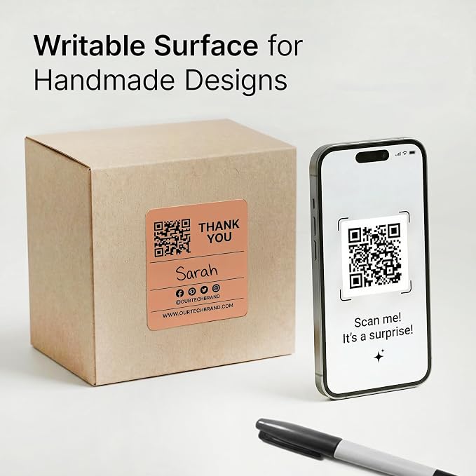 2" X 2" Matte White Printable Labels (30 Sheets, 600 Stickers) Custom Labels, Logo Stickers, QR Codes for Laser & Inkjet Printers - Spartan Industrial Template S002