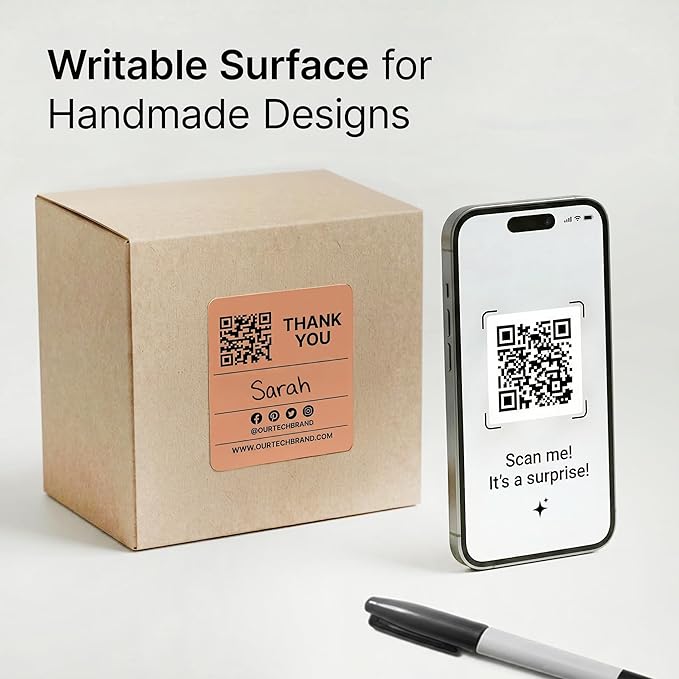2" X 2" Matte White Printable Labels (500 Sheets, 10000 Stickers) Custom Labels, Logo Stickers, QR Codes for Laser & Inkjet Printers - Spartan Industrial Template S002