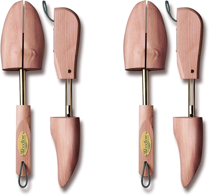 Allen Edmonds Woodlore Shoe Trees for Men 2-Pack Of Men's Adjustable Aromatic Red Cedar Shoe Trees MADE IN USA
