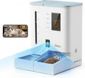 iPettie Camera Automatic Cat Feeder and Water Dispenser, 5G/2.4GHz WiFi | 2K HD Video, Night Vision, APP Scheduling & Alerts, 1 Filter Included, 300oz Large Capacity for 2 Weeks, FW54 Camera Version