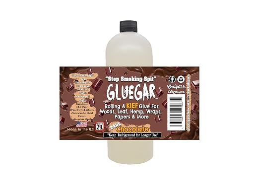 GlueGar- 4oz - 1 Gallon - Roller Size Bottles (Natural Rolling Glue, Cigar Glue, Paper Glue, Wrap Glue) (Chocolate, 1 Liter)