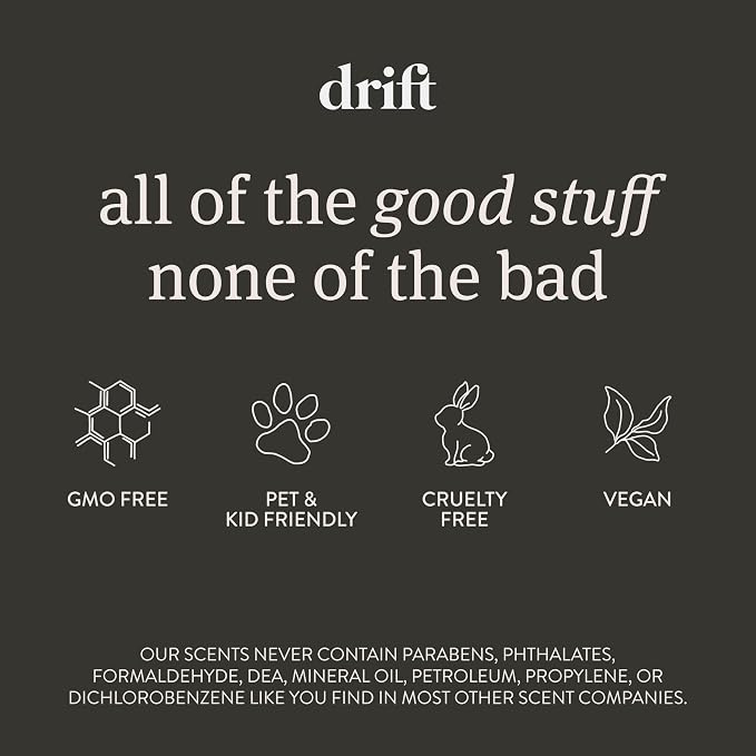 Drift Car Air Freshener - Stone Air Freshener Car Odor Eliminator - Long Lasting Scent - Auto Accessories - Metal Clip - Essential Oils - Clean Ingredients - Frosted Spruce Scent Starter Kit