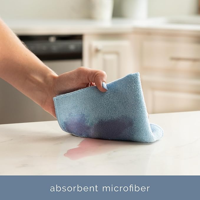 S&T INC. 150 Pack of Microfiber Cleaning Cloth, Bulk Microfiber Towel for Home, Reusable and Lint Free Cloth Towels for Car
