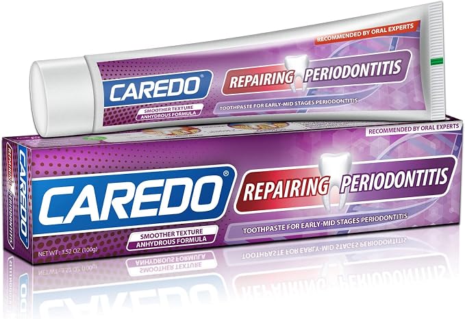 CAREDO Gum Toothpaste for Periodontitis, Gum Repair for Receding Gums, Gum Disease & Gingivitis Treatment, Periodontal Disease Treatment for Gum Health, Gum Disease Repair Bad Breath Toothpaste 3.52OZ