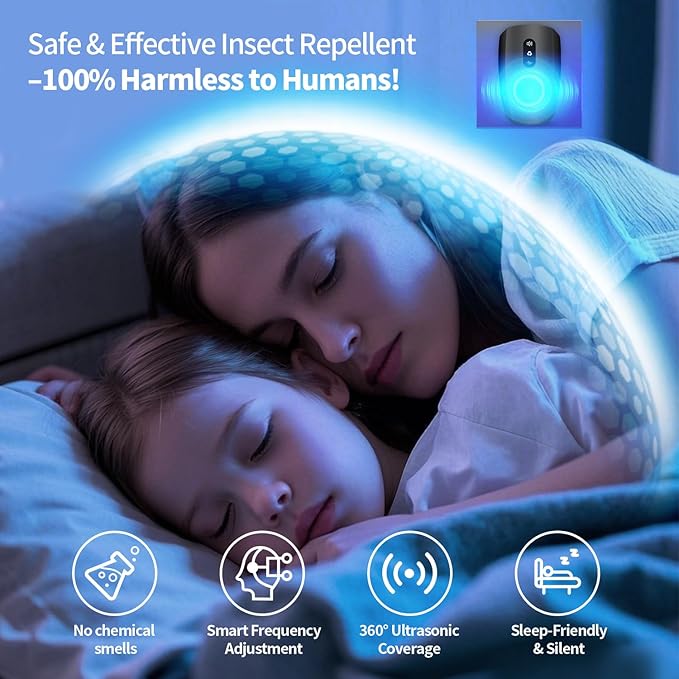2026 Upgraded Ultrasonic Pest Repellent Indoor Insect Repeller, Pest Control, Repellent Roach, Mouse, Mosquito, Mice, Spider, Bugs, Ant, Rodent Repellent Ultrasonic Plug in, 3 Mode Switching, 6 Packs